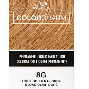 WELLA Color Charm Permanent Liquid Hair Color for Gray Coverage, Blonde 8G 2oz